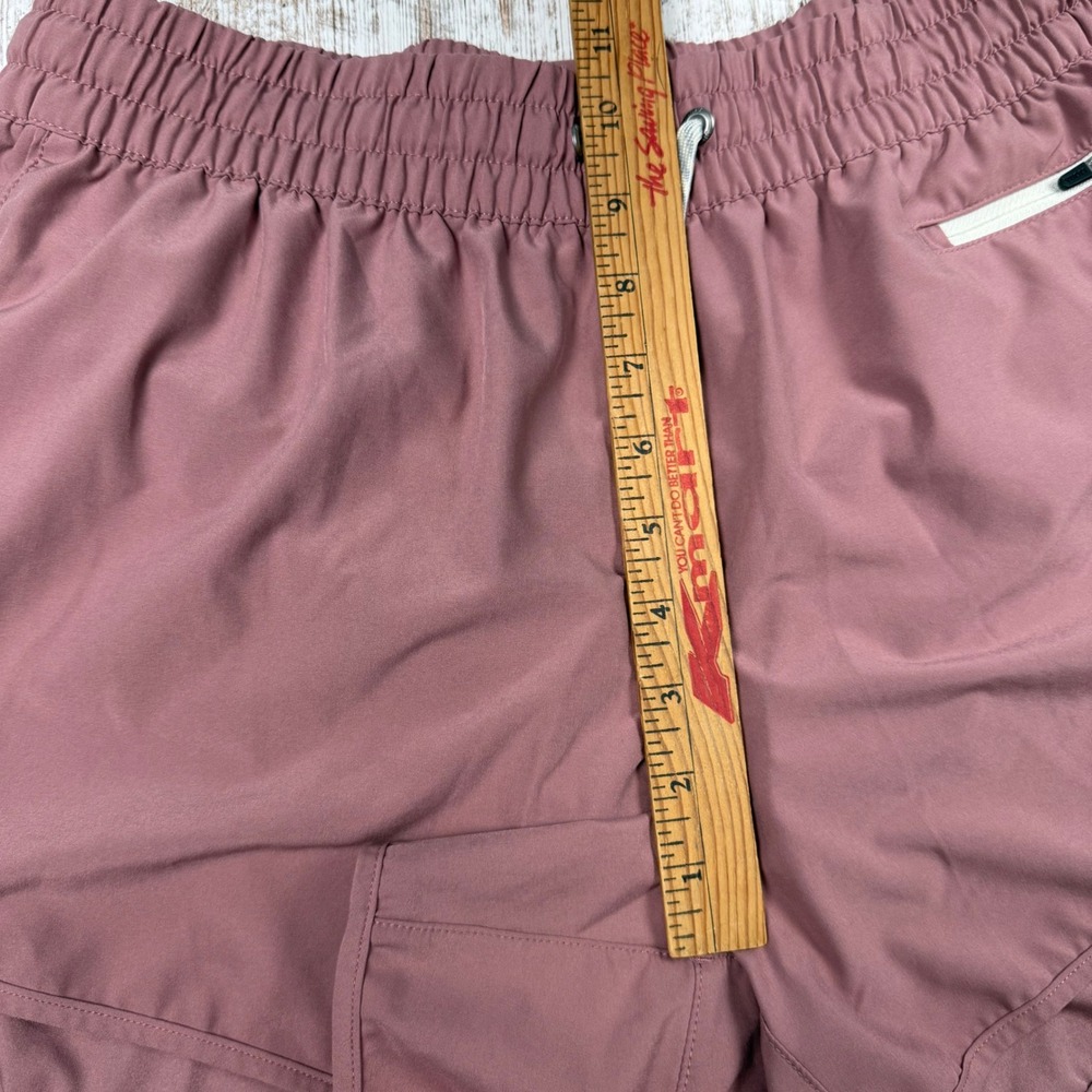 Vuori Clementine Shorts Womens Large Mauve Pink Running Athleitc Zip Pocket - Picture 7 of 7